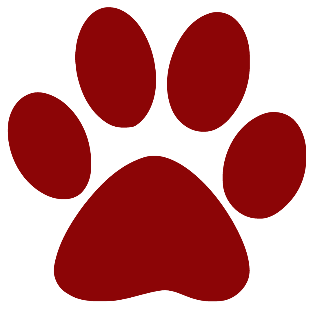 red pawprints | All About Training Dogs